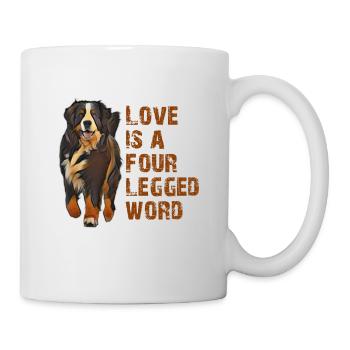 Berner Sennenhund - Tasse - Weiß - Rechts