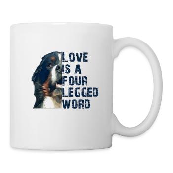 Berner Sennenhund - Tasse - Weiß - Rechts