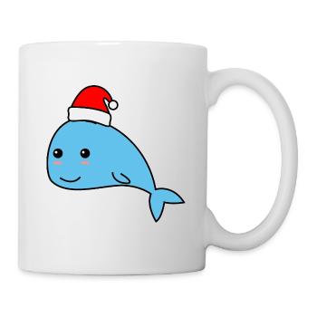 Whales Comic Christmas Xmas - Mug - white - Right