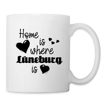 Zuhause in Lüneburg - Home is where Lüneburg is - Tasse - Weiß - Rechts