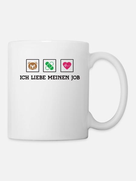 Kinderärztin Ärztin Aerztin Ich Liebe Meine Job - Tasse - Weiß