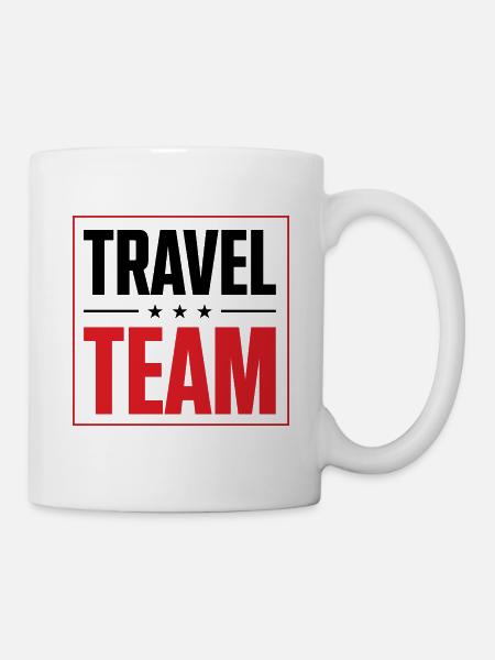 Travel Team - Tasse - Weiß
