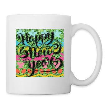 Frohes neues Jahr! - Tasse - Weiß - Rechts