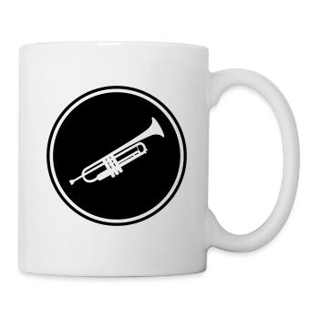 musique de trompette - Mug blanc - blanc - Droite