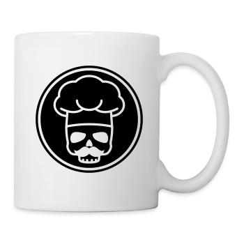 Koch skull icon - Mug - white - Right