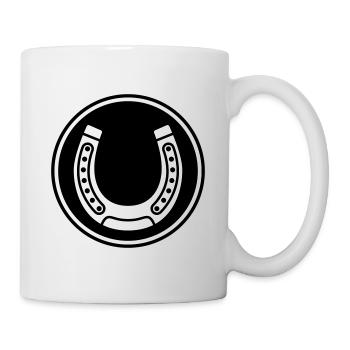 Hufeisen Symbol - Tasse - Weiß - Rechts