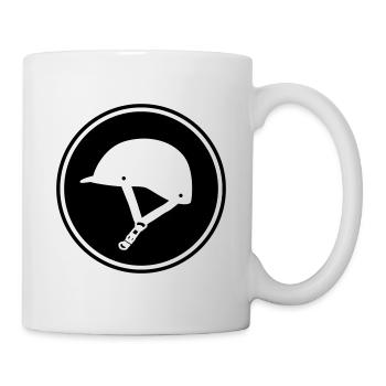 Icône de chapeau d'équitation - Mug blanc - blanc - Droite