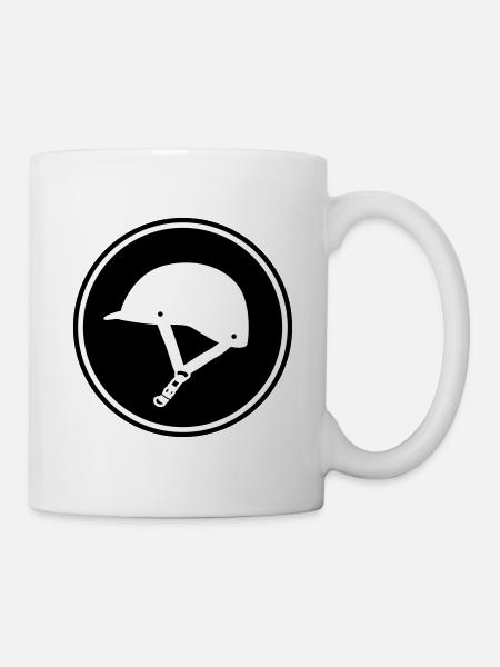 Reiterhut icon - Tasse - Weiß