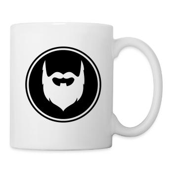 Symbole de barbe - Mug blanc - blanc - Droite
