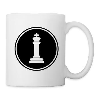 pièce d'échecs roi - Mug blanc - blanc - Droite