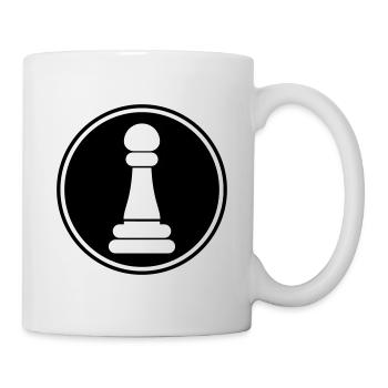 Pièce d'échecs pion évêque - Mug blanc - blanc - Droite