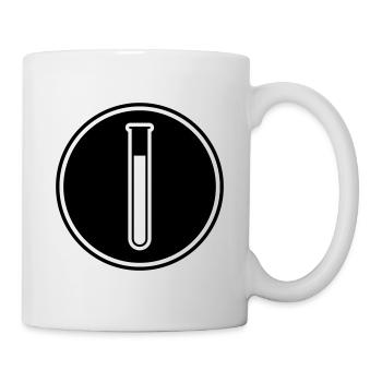 Icône de tube à essai - Mug blanc - blanc - Droite