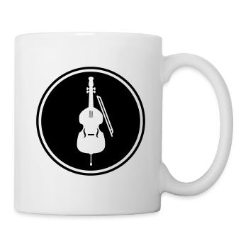 Symbole de l’icône du violon - Mug blanc - blanc - Droite