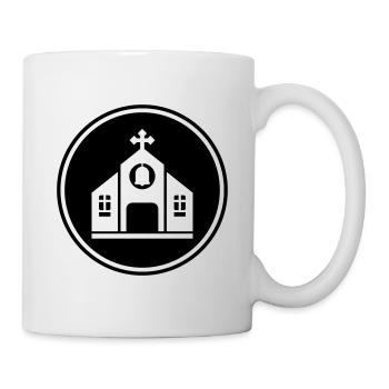 Kirche glaube - Tasse - Weiß - Rechts