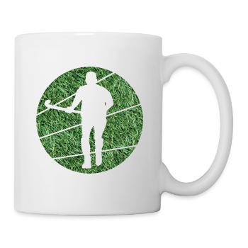 Feldhockey Hockeysport "Kunstrasen Hockeyspieler" - Tasse - Weiß - Rechts