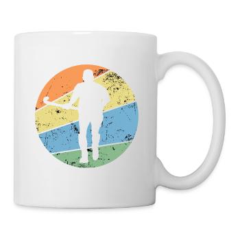 Field hockey hockey player "retro hockey star" - Mug - white - Right