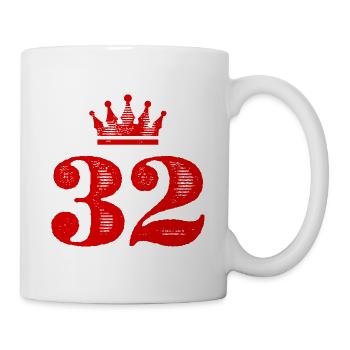 32 Number crown - Mug - white - Right