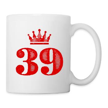 39 Number crown - Mug - white - Right