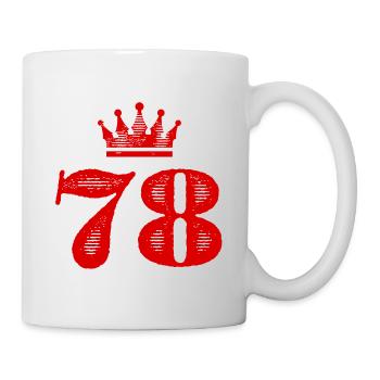 78 Number crown - Mug - white - Right