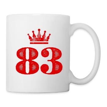 83 Number crown - Mug - white - Right