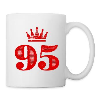 95 Couronne numérique - Mug blanc - blanc - Droite