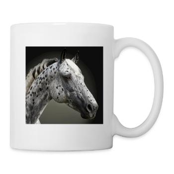 Appaloosa Horse Head White Black Horse Lovers - Mug - white - Right