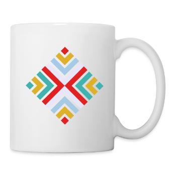 Folk geometric pattern - Mug - white - Right