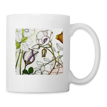 Flora Flowers - Tasse - Weiß - Rechts