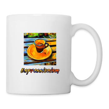 An expressionism espresso becomes espressionism - Mug - white - Right