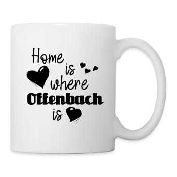 Zuhause in Offenbach - Home is where Offenbach is - Tasse - Weiß - Rechts