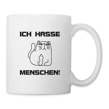 ich hasse menschen - Tasse - Weiß - Rechts