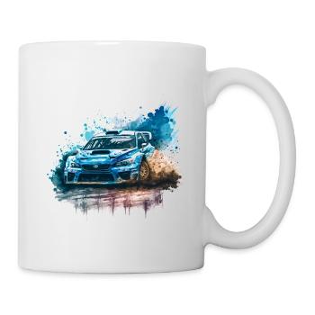 Rennwagen, Sportwagen, Rallye Car, Motorsport Auto - Tasse - Weiß - Rechts