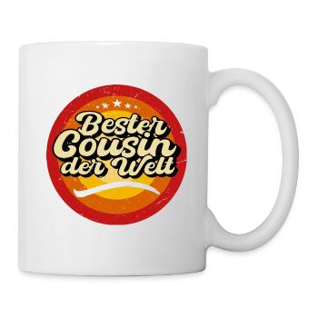 Bester Cousin Der Welt - Tasse - Weiß - Rechts