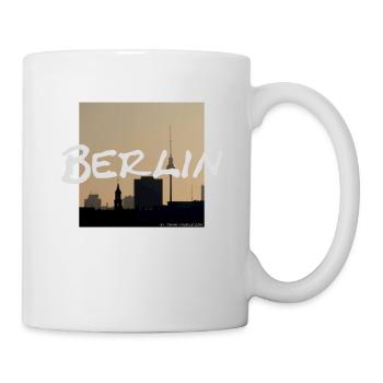 Berlin Fernsehturm Panorama - Tasse - Weiß - Rechts