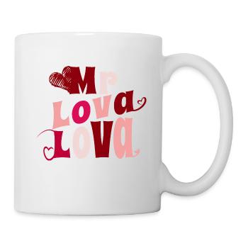 Mr Lova Lova - Mug blanc - blanc - Droite