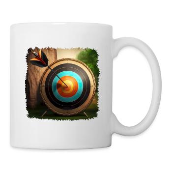 Archery requires high precision - Mug - white - Right