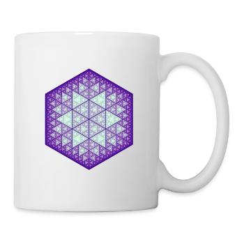 Sierpinski Hexagon Star - Mug - white - Right