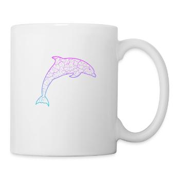 Delfin dolphin - Tasse - Weiß - Rechts