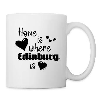 La maison est l’endroit où se trouve Édimbourg - Mug blanc - blanc - Droite