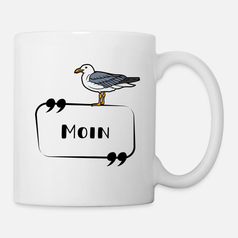 Moin Möwe - Tasse - Weiß