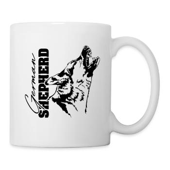 German Shepherd Dog Portrait Dog Wilsigns - Mug - white - Right