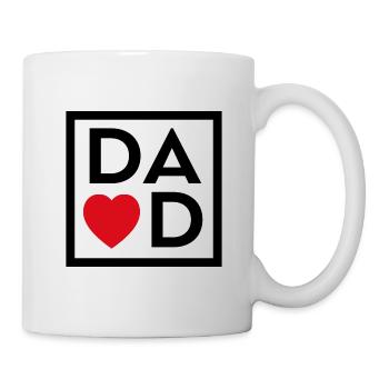 Papa - Tasse - Weiß - Rechts