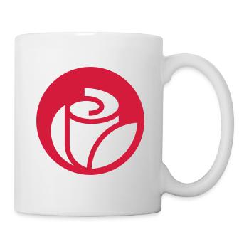 Rose - Tasse - Weiß - Rechts