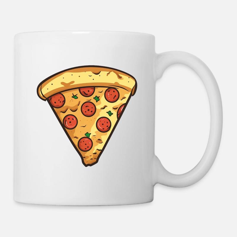 Ein Stück Pizza - Tasse - Weiß