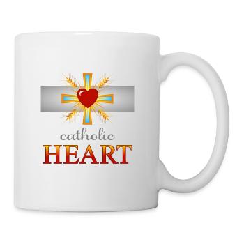 Catholic Heart - Mug - white - Right
