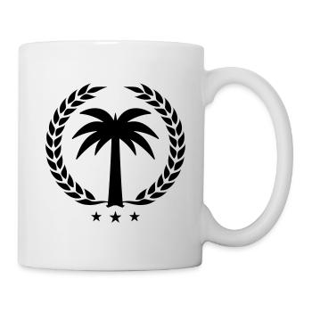 Symbole de la paume - Mug blanc - blanc - Droite
