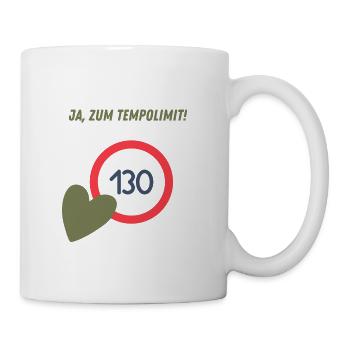 Ja zum Tempolimit! - Tasse - Weiß - Rechts