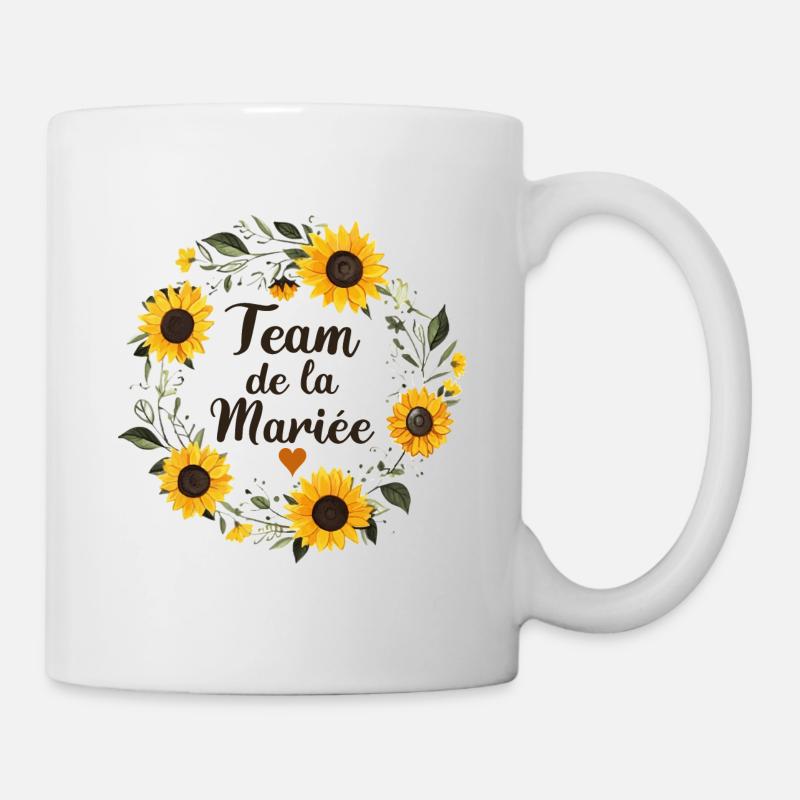 Mariage Femme EVJF Pour Copines Team Mariée - Mug blanc - blanc