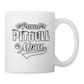 Maman Pitbull fière - Mug blanc - blanc - Droite