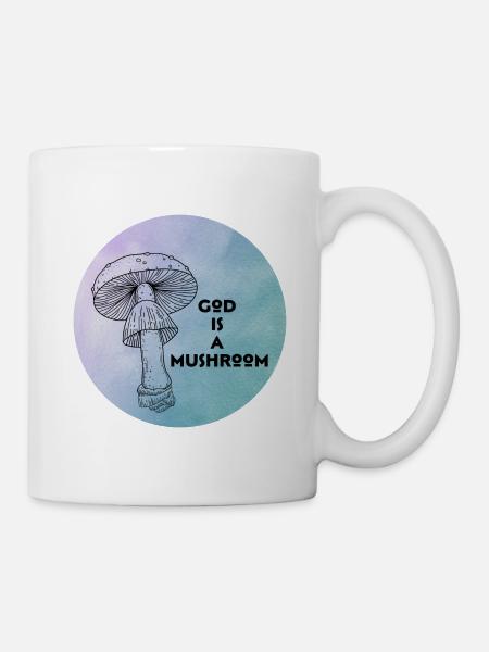 God is a mushroom - Mug - white
